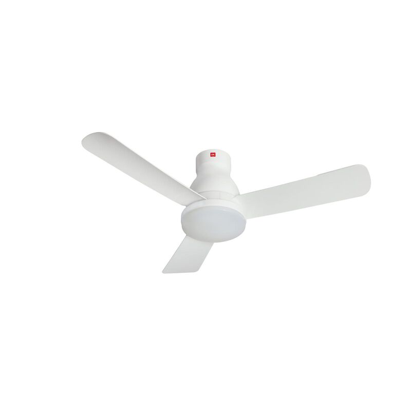 KDK 48 In Dc Ceiling Fan With Led Light (white) U48FP(WH)-image 1