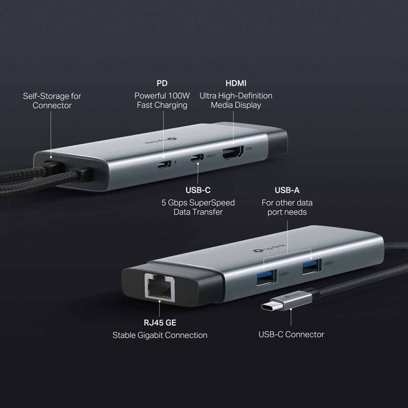 TP LINK Usb Type-c 6-port Hub TPL-UH6120C-image 8