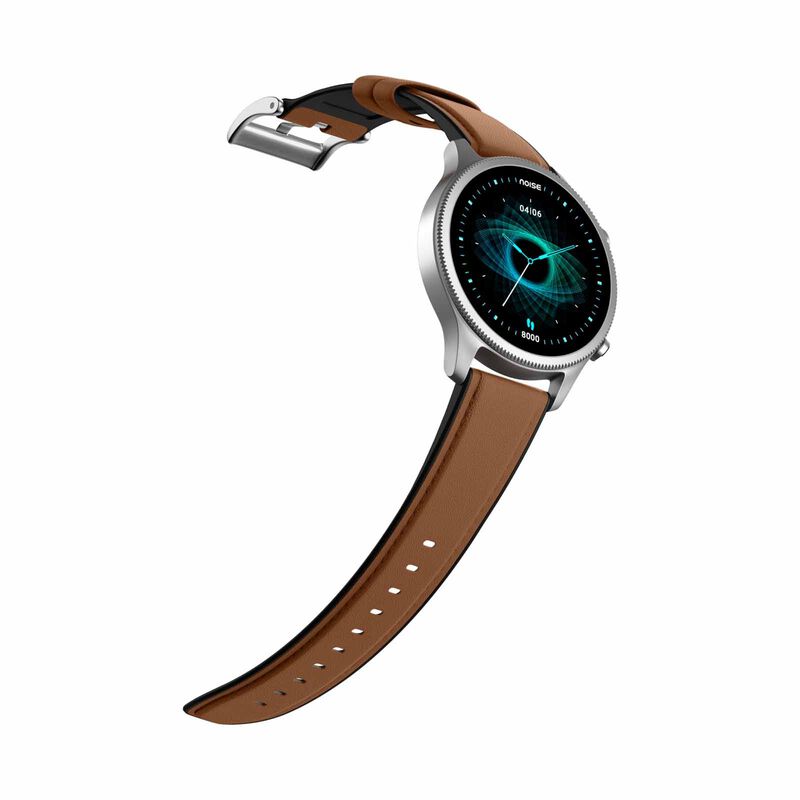 NOISE Noisefit Halo Smartwatch - Vintage Brown WRB-SW-HALO-LTHR-BRN_SLVR-image 5