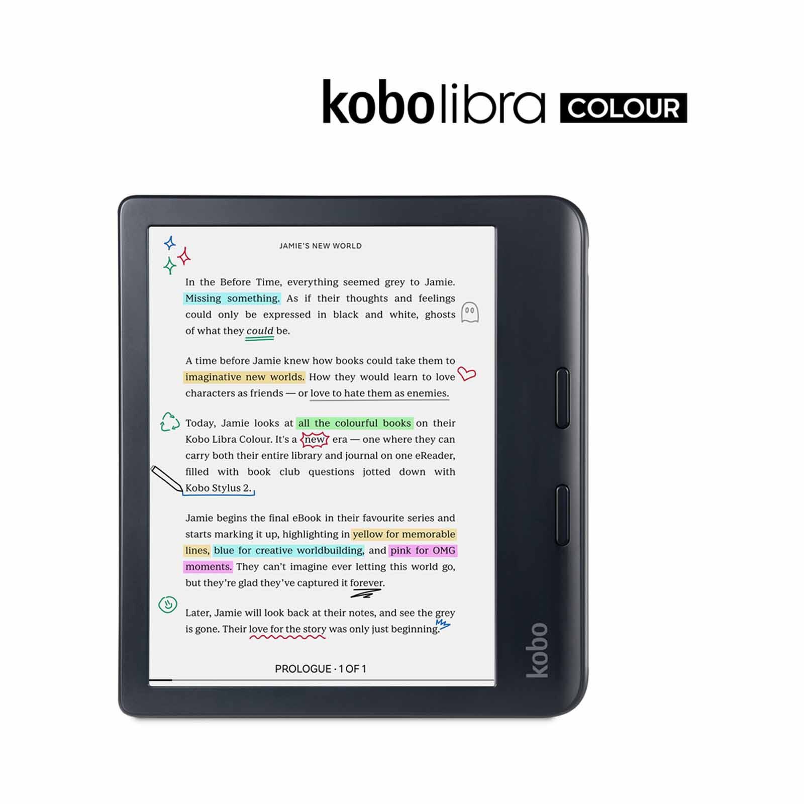 Shop RAKUTEN KO Kobo Libra Colour (black) Kaleido 3 N428-KU-BK-K