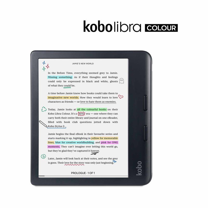 RAKUTEN KO Kobo Libra Colour (black) Kaleido 3 N428-KU-BK-K-CK-image 2