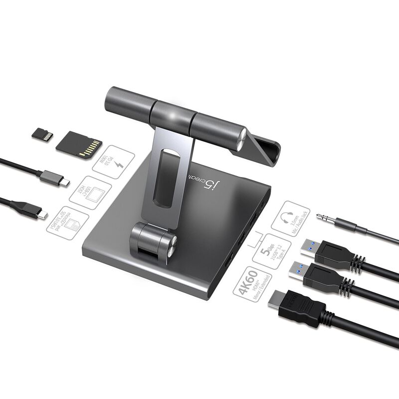 J5CREATE Multi-angle Stand With Docking Station For Ipad Pro JTS224-image 4