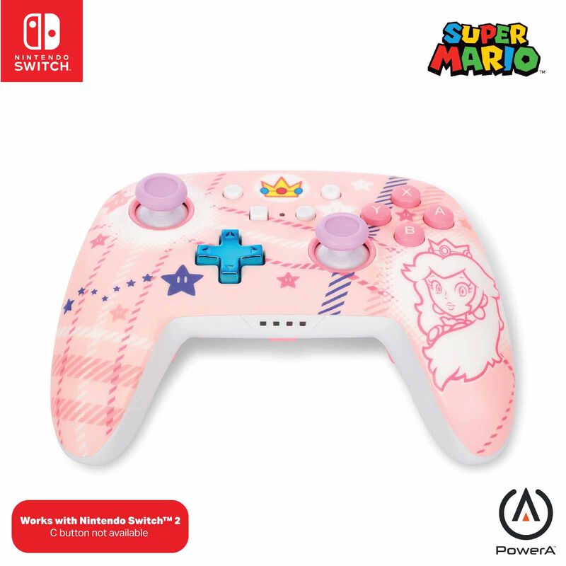 POWERA Nsw Enwl Controller Princess Peach Plaid (wlc001) NSGP0255-01-image 4