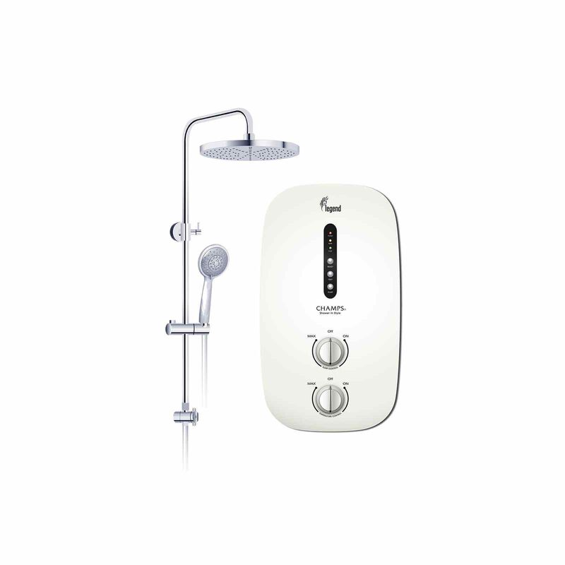CHAMPS Electric Instant Water Heater Copper Tank (installation Charges Applies) LEGEND- PEARL WHITE-image null
