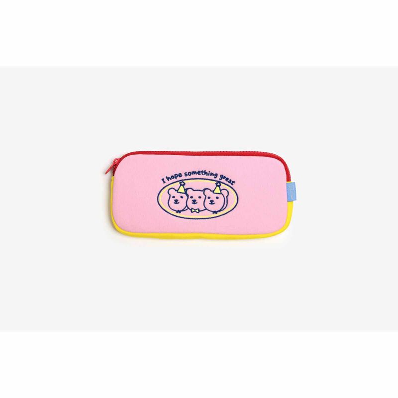 DAILYLIKE Jellybear Pencil Pouch Pink-image 1