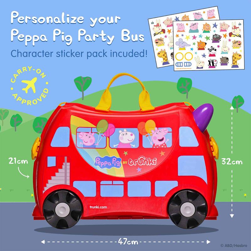 TRUNKI Ride On Luggage - Peppa Pig TR0064-GB01-image 4