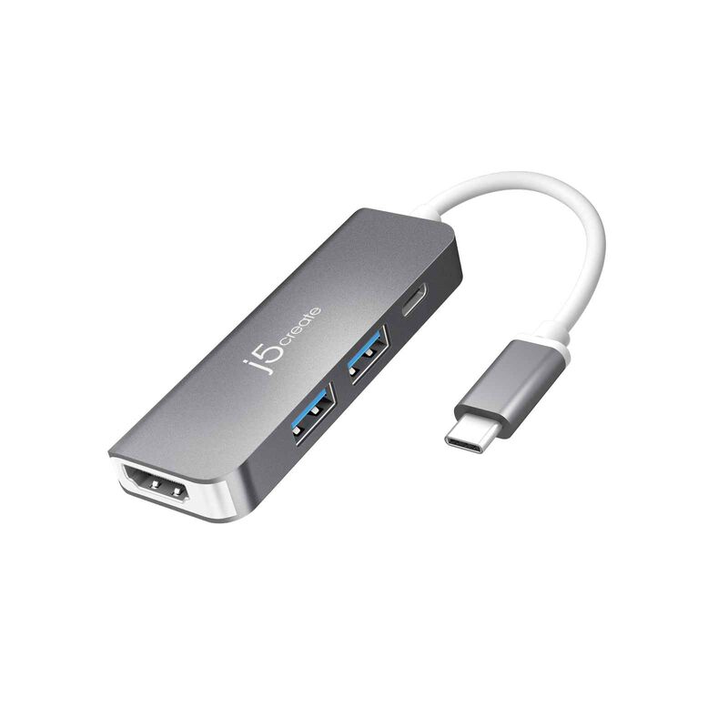 J5CREATE Usb-c To Hdmi & Usb 3.0 - 2 Port With Power Delivery JCD371-image 1