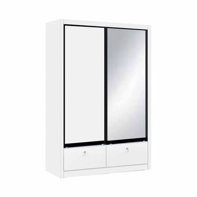SMARTBOX 2 Door Sliding Wardrobe (white-46) LUCCA