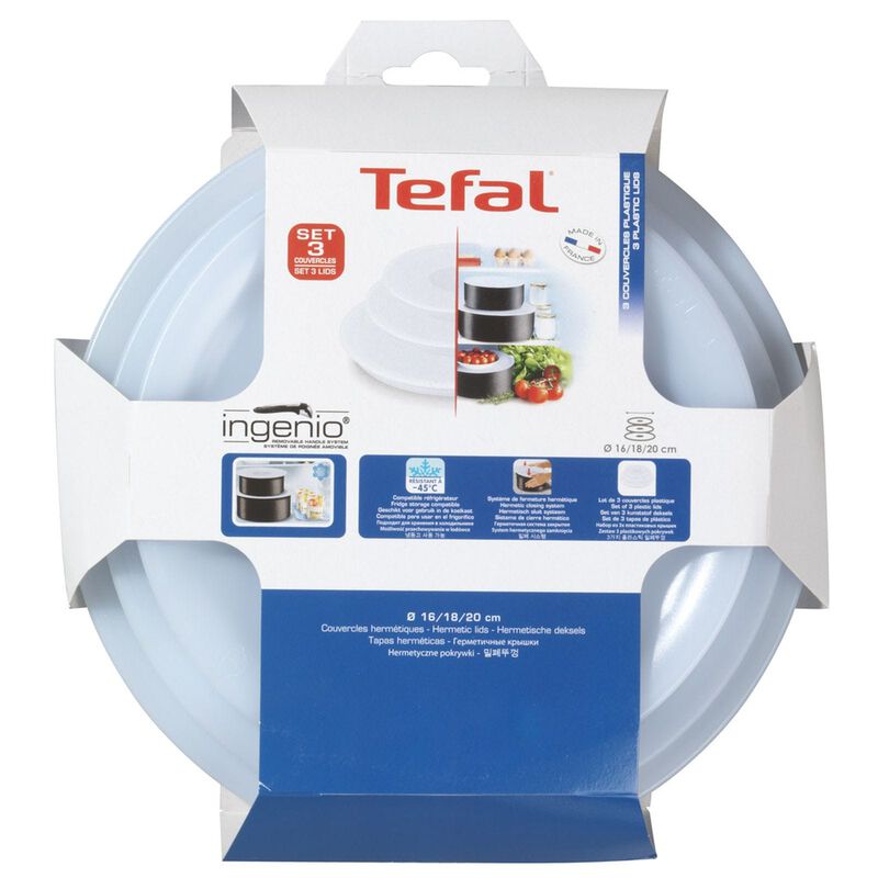 TEFAL Ingenio Plastic Lids 16/18/20cm L90192-image null