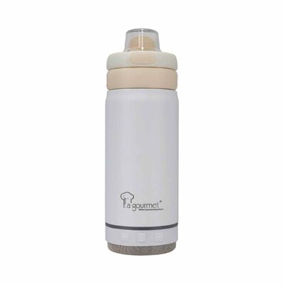 LA GOURMET 350ml Thermal Bottle With Bluetooth Speaker - White LGHE434739