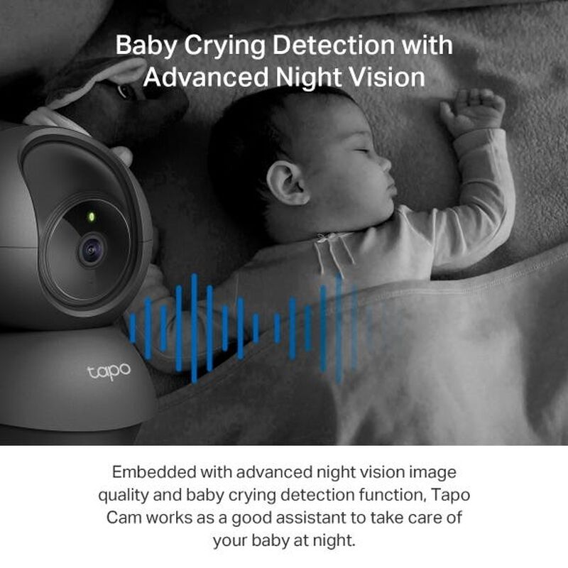 TP LINK Pan/tilt Home Security Wi-fi Camera - Black TPL-TAPO-C211-image 5