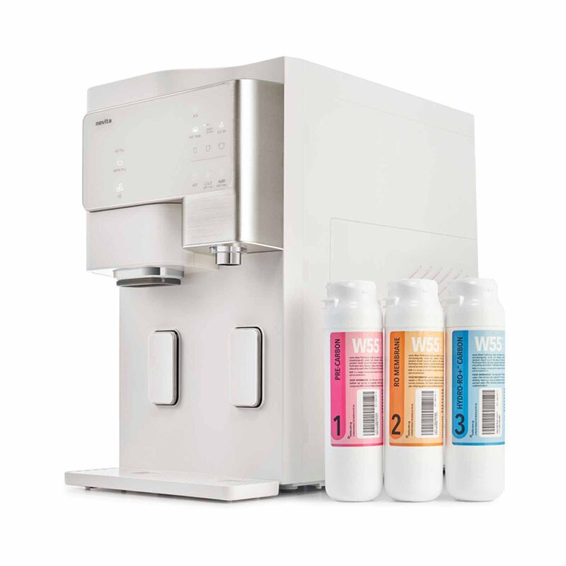 NOVITA Water Dispenser With Ice Maker: W55 Hydroro/hydroro+ W55.RO-image 4