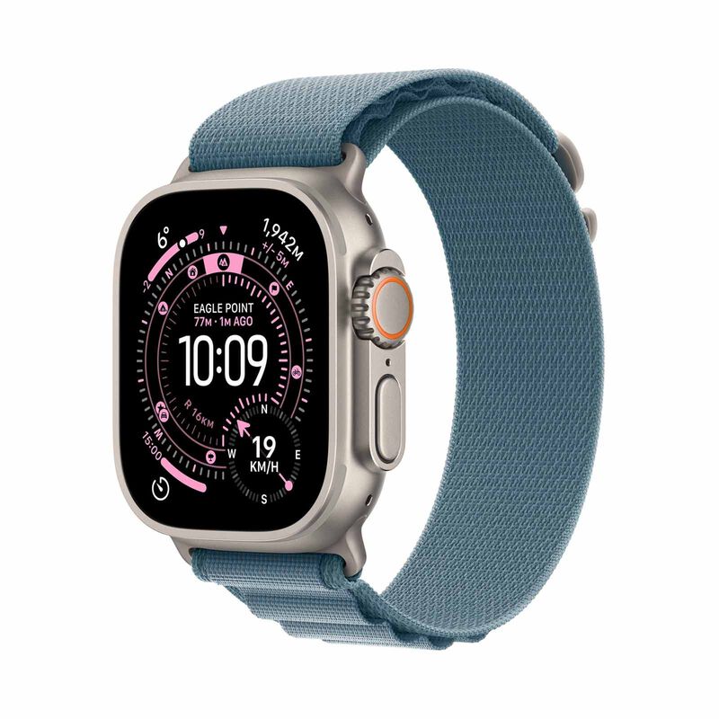 APPLE Watch Ultra 3 Gps + Cellular 49mm Natural Titanium Case With Light Blue Alpine Loop - Medium MEWM4X/A-image 1