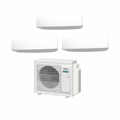 FUJITSU Fujitsu Designer White 24k Condenser System 3 (9000btu X 3) AOAH24CBTA3 +  ASAH09CETA-B X 3