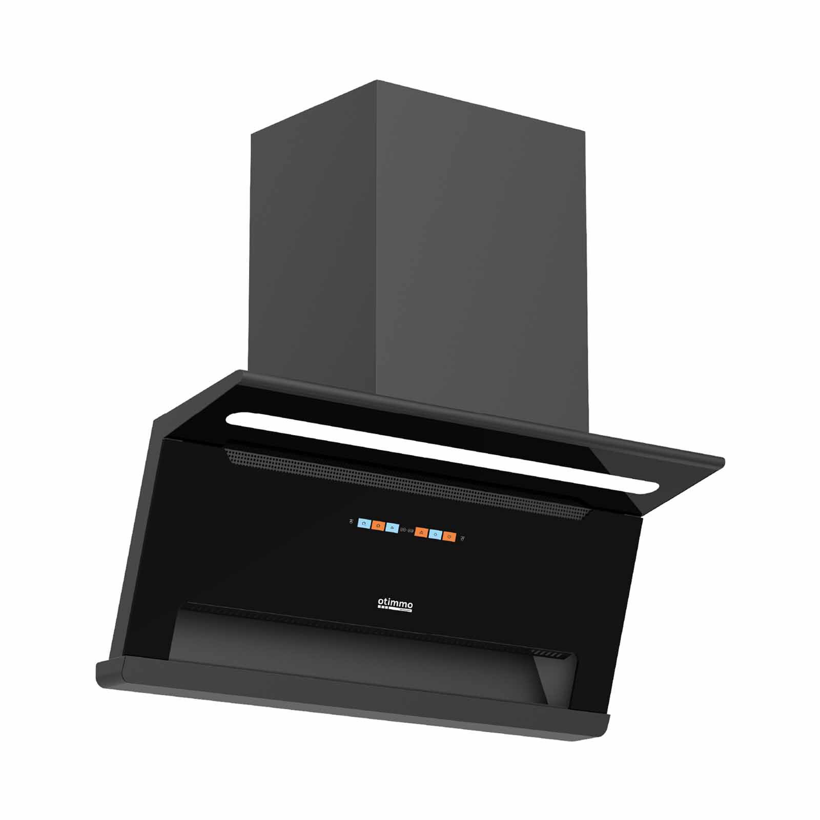 Shop OTIMMO L-arc Shape Chimney Hood - Matt Black (90cm) (exclude