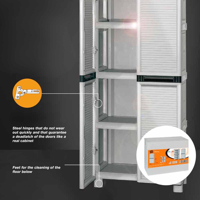 ARTPLAST Linea Concert Slim Tall Clothes Cabinet 50x39x172cm CONCERT-image 11