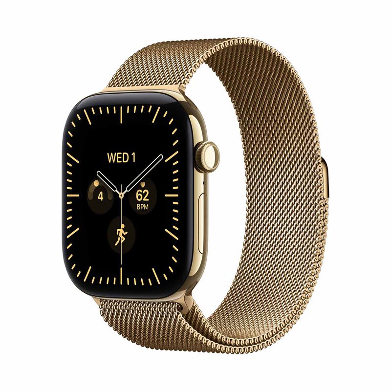 APPLE Watch Series 12 Gps + Cellular 46mm Radiant Gold Titanium Case With Radiant Gold Milanese Loop - S/m MJGU4X/A-image 2