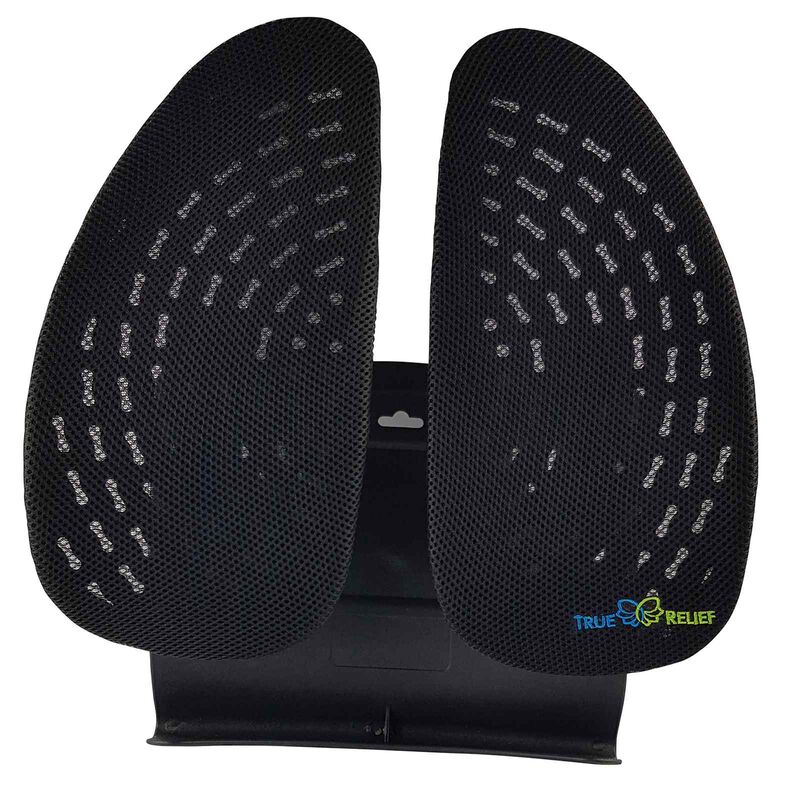 TRUE RELIE Double Wing Back & Lumbar Support (relaxing Black) TRDWBLRBLK-image 1