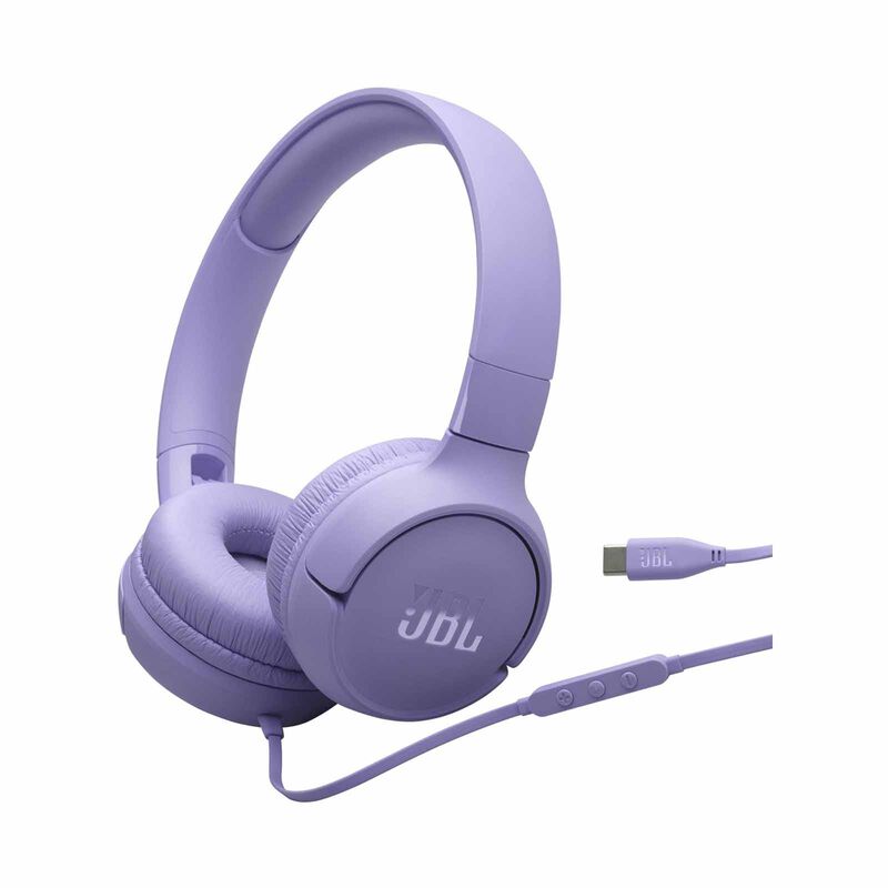 JBL Jbl Pure Bass Sound. High-resolution Audio Headphones TUNE 520C USB-C PURPLE-image 1