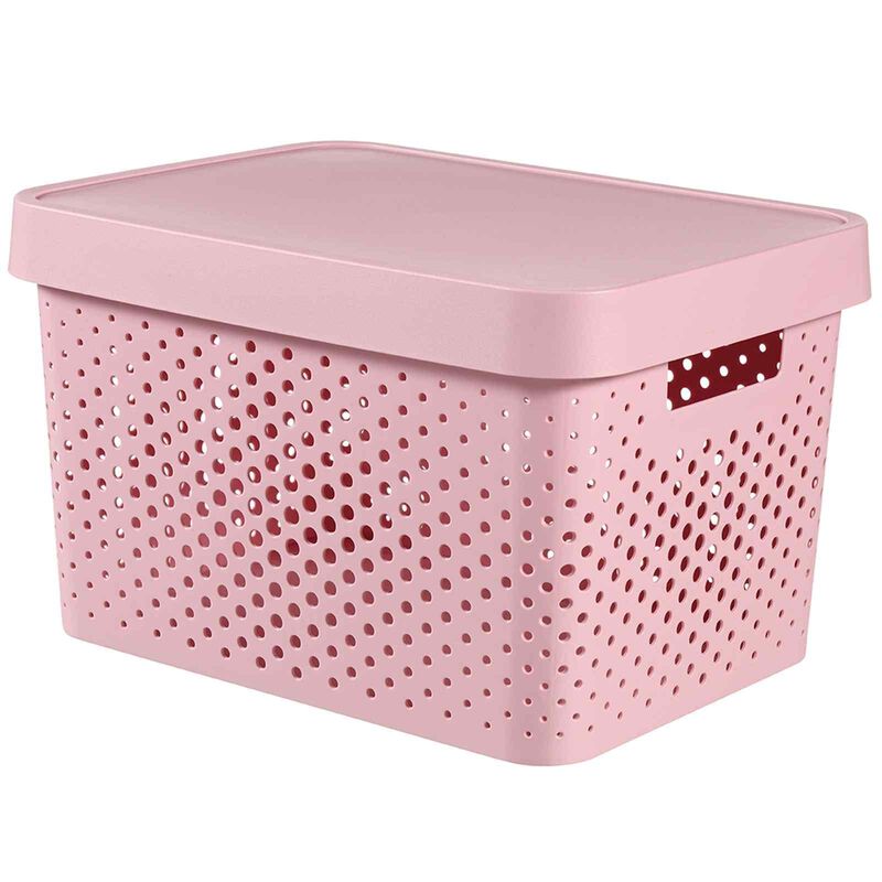 CURVER Infinity Dots Box With Lid (17l) (pink) D-CV-57-4251-image null