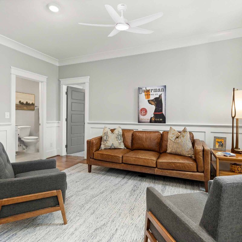 GLOXON 52 In Ceiling Fan With Light -white CF5103 LR WHITE-image 2
