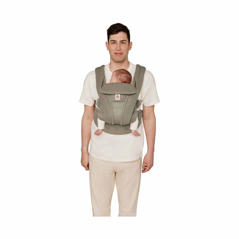 ERGOBABY Omni Deluxe All In One Mesh Baby Carrier - Soft Olive - Online Exclusive BCODMSFTOLV-image 4