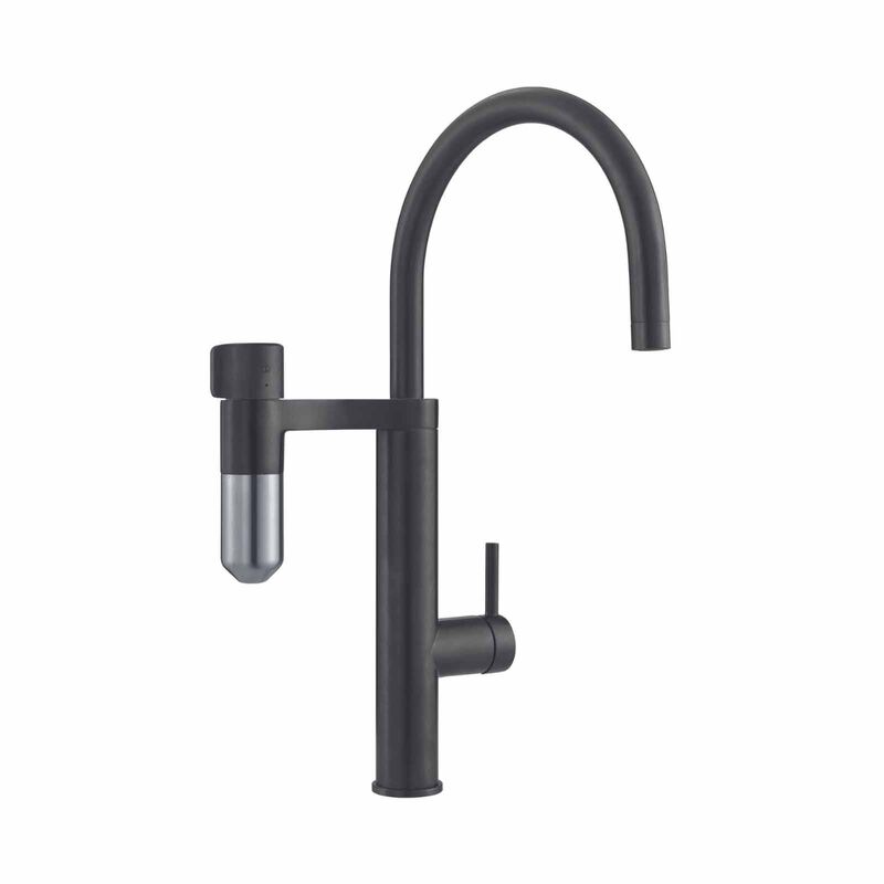 FRANKE Franke Tap Vital Capsule Filter Tap J-spout Industrial Black Steel Optic Vital 241 - Exclude Instal VITAL 241-image 1