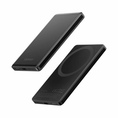 ENERGEA Alupac Mini 3c, 5000mah Mini Aluminium Magsafe Compatible Powerbank - Gunmetal AP-MINI5K-GUN-3C