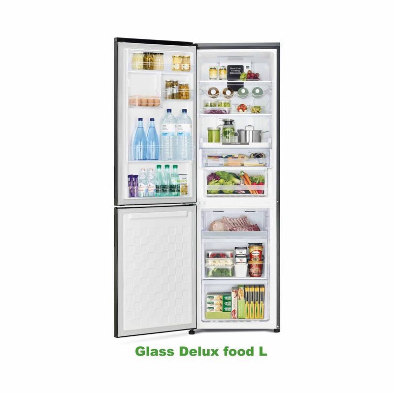 HITACHI Bottom Mount Fridge (330l) Glass Gradation Gray R-BG415P6MSX-5-XGR-image 4