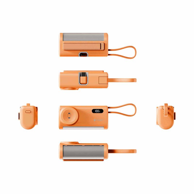MAZER Powermate 5000mah/pd20w With Apple Watch Charging Powerbank - Cosmic Orange M-PC5.0W-CO-image 5
