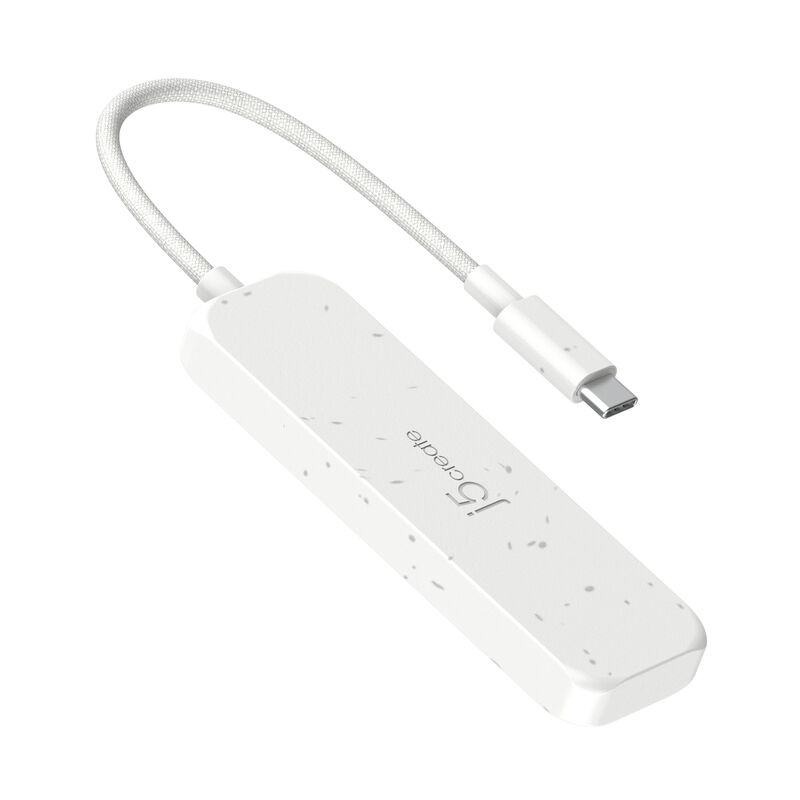J5CREATE Usb-c To 4-port Type-a Gen 2 Hub (white) JCH341EW-image 2