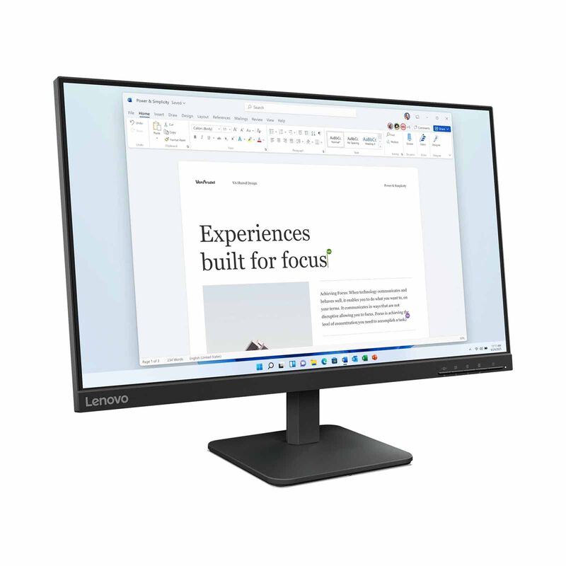 LENOVO 24in Fhd Ips 40-100hz/1ms-14ms/hdmi Monitor L24-4E 68C2KAC1MY-image 6