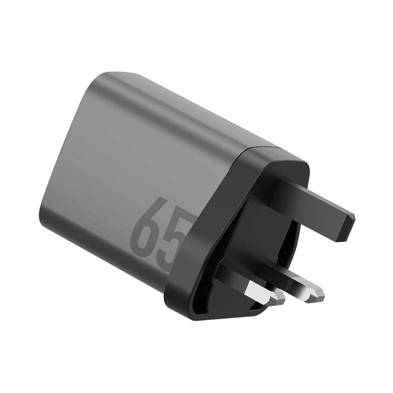 ENERGEA Ampcharge Gan65, 2c1a Pd/pps/qc3.0 Wall Charger,65w (uk) - Gunmetal CHR-AC-GAN65UK-image 4