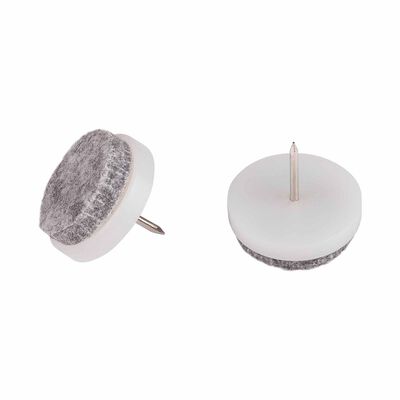 FIX-O-MOLL With Pin Grey Dia 24mm FELT GLIDERS