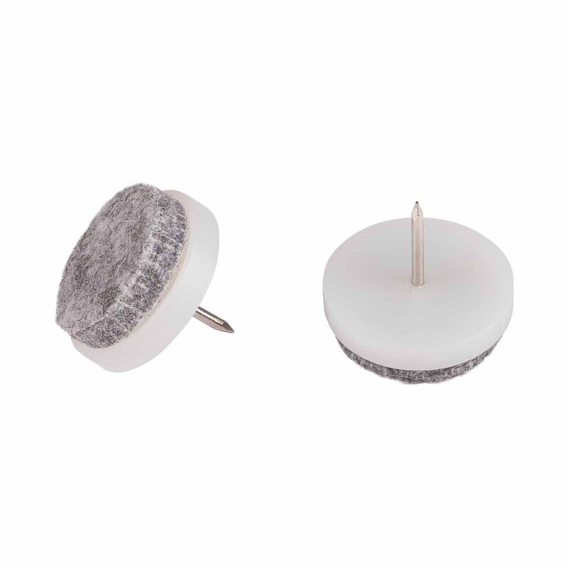 FIX-O-MOLL With Pin Grey Dia 24mm FELT GLIDERS-image 1