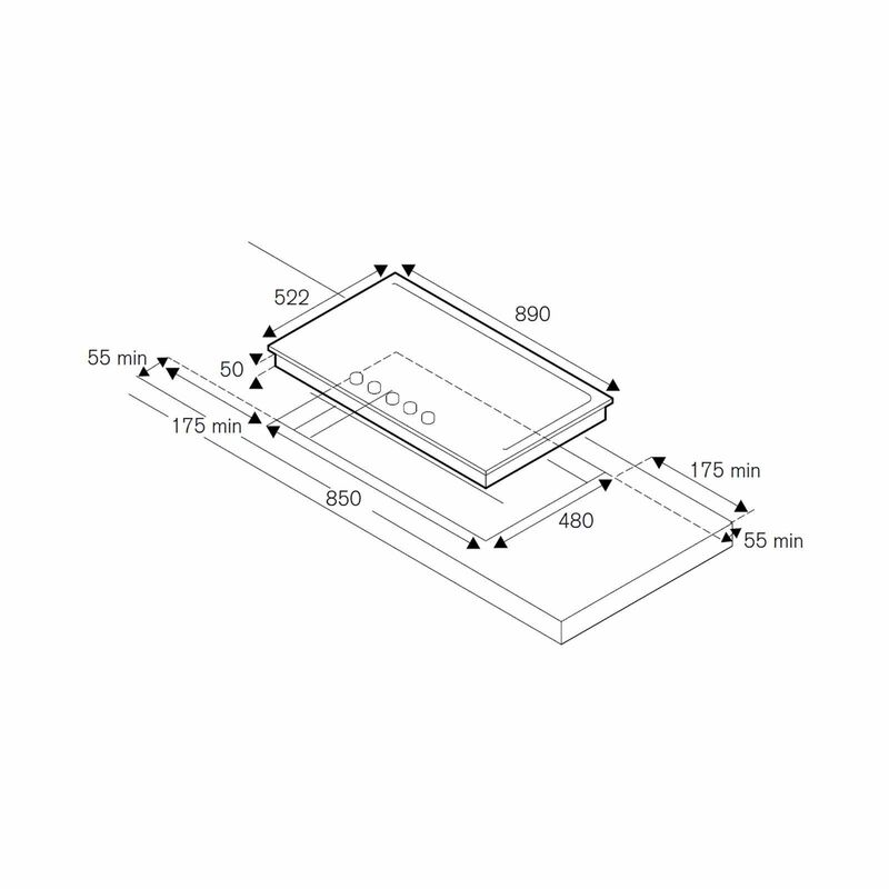 BERTAZZONI 90cm Build-in Hob (exclude Installation) P905LHERAG-image 5