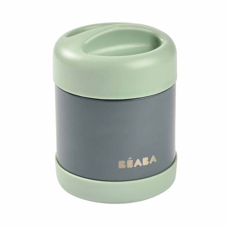 BEABA Food Container 300ml - Mineral Grey/sage Green (online) STAINLESS STEEL-image 5
