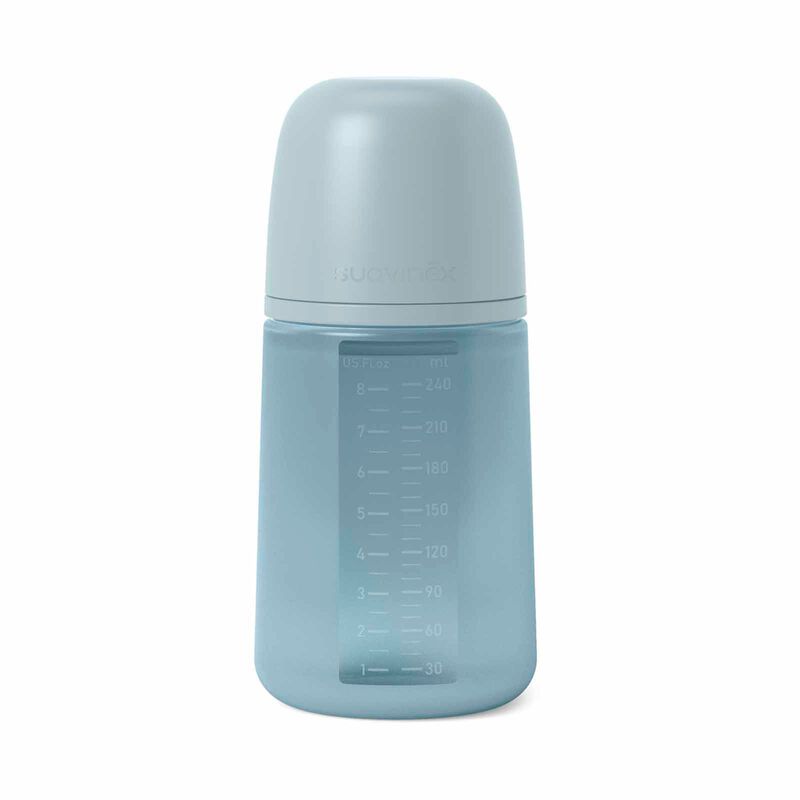 SUAVINEX Bottle - Blue (online) 240ML ALL SILICONE-image 1
