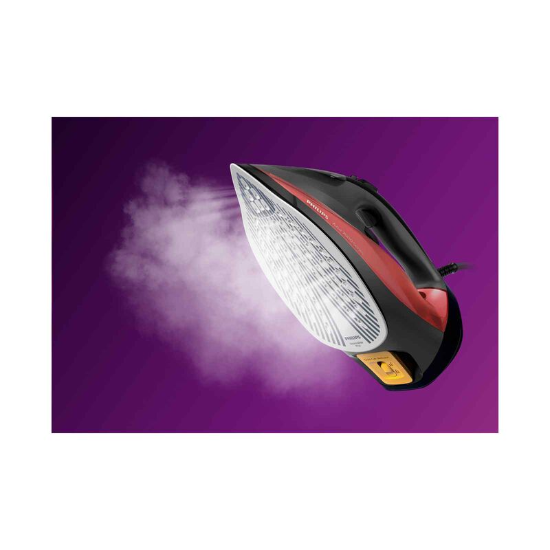 PHILIPS Series 7000 Hv Steam Iron (2800w) - Black/red DST7022/40-image 3
