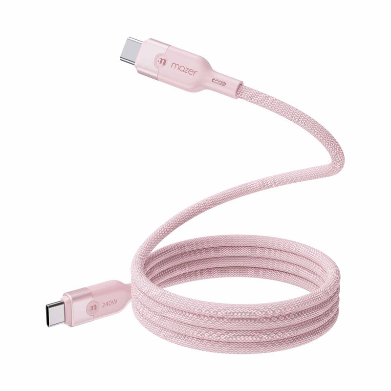 MAZER Infinitelink Cobra2 Magnetic 1.25m/240w Fast Charging Cable-pink M-COBRA20-PK-image 9