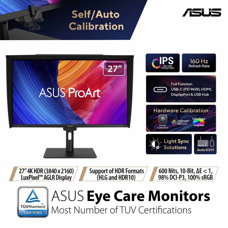 ASUS 27in Proart 4k 165hz Monitor PA27UCGE-image 1
