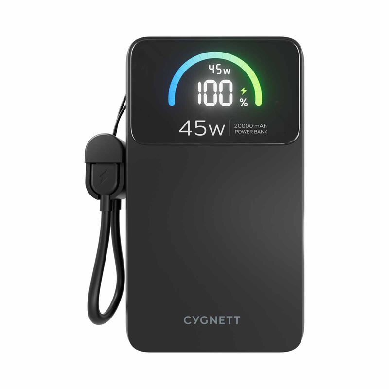 CYGNETT Chargepro 2 20k 45w (ccc+qr) Powerbank - Black CY6080PBCHE-image 1