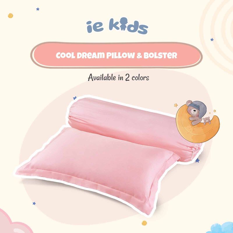 IE KIDS Ie Kids I Pillow + Bolster I Pink (oe) 7495 I PILLOW BOLSTER I PINK-image 1