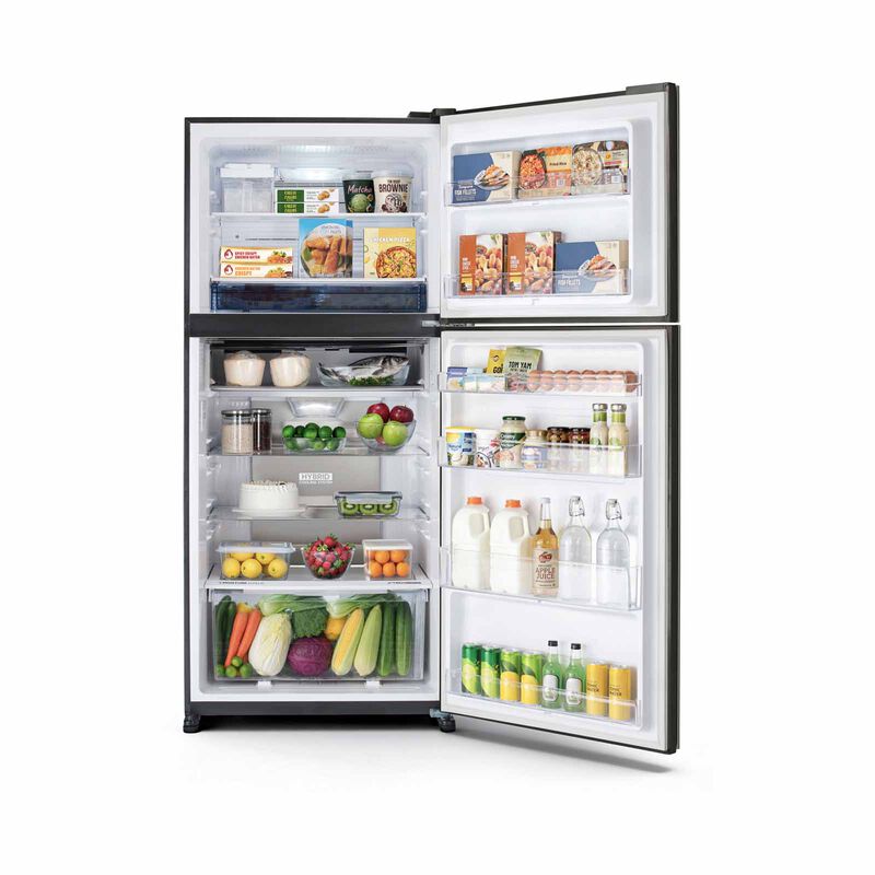 SHARP 2 Door Top Mount Fridge - Matte Brown (523l) SJ-PG51A-BR-image 5