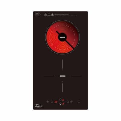 TURBO 30cm 2 Zones Hybrid Hob With Touch Control THD-902