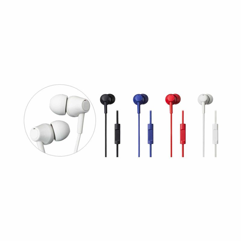AUDIO TECH Inner Earphone With Mic (red) ATH-CK350XIS RD-image 4