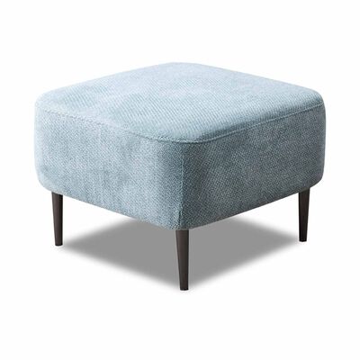 Ottoman Sq (fab) Cat A Teal Fabric KATE
