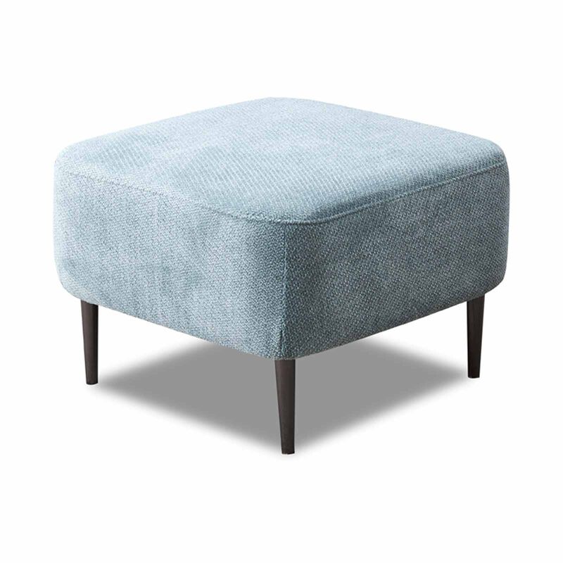 Ottoman Sq (fab) Cat A Teal Fabric KATE-image 1
