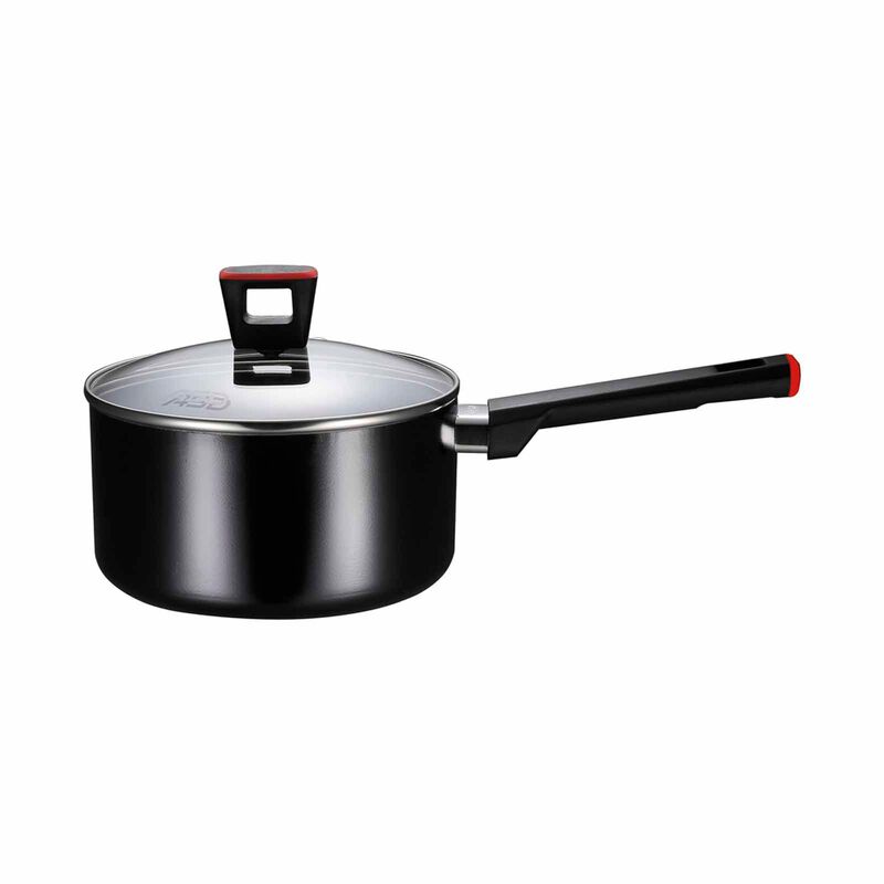 ASD Gusto Red 18cm Saucepan HP-8918-RD-image 1