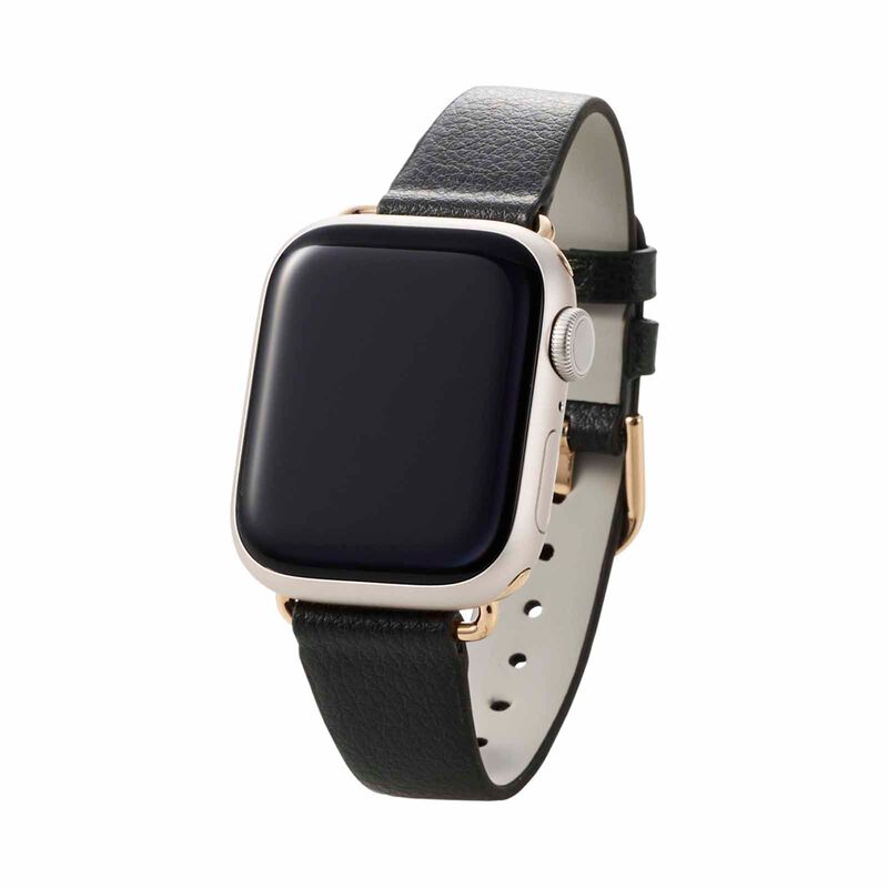 ELECOM Slim Soft Leather Apple Watch Band 41/40/38mm (grey) AW-41BDLJGY-image 4